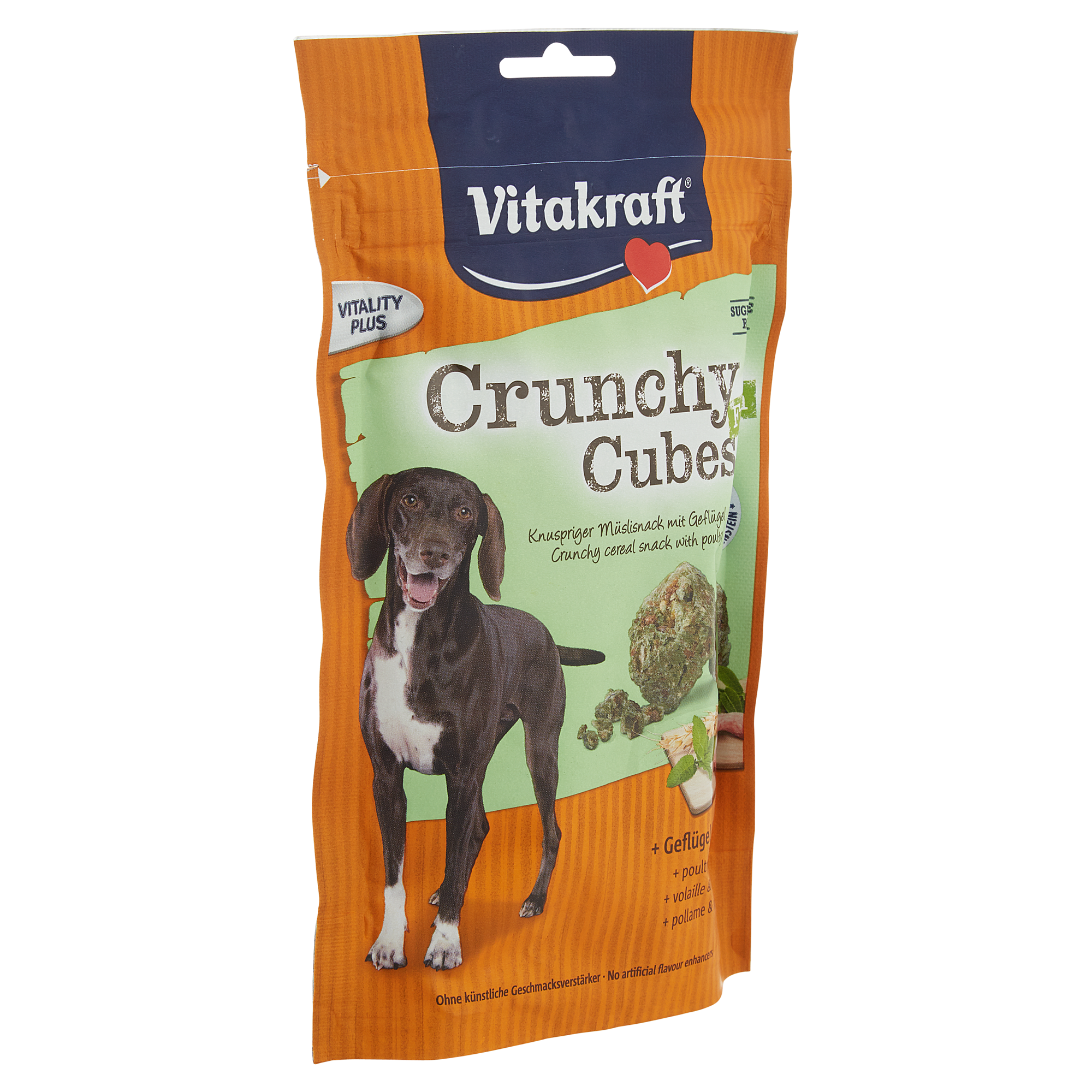 Hundesnack "Crunchy Cubes" mit Geflügel/Minze 140 g + product picture