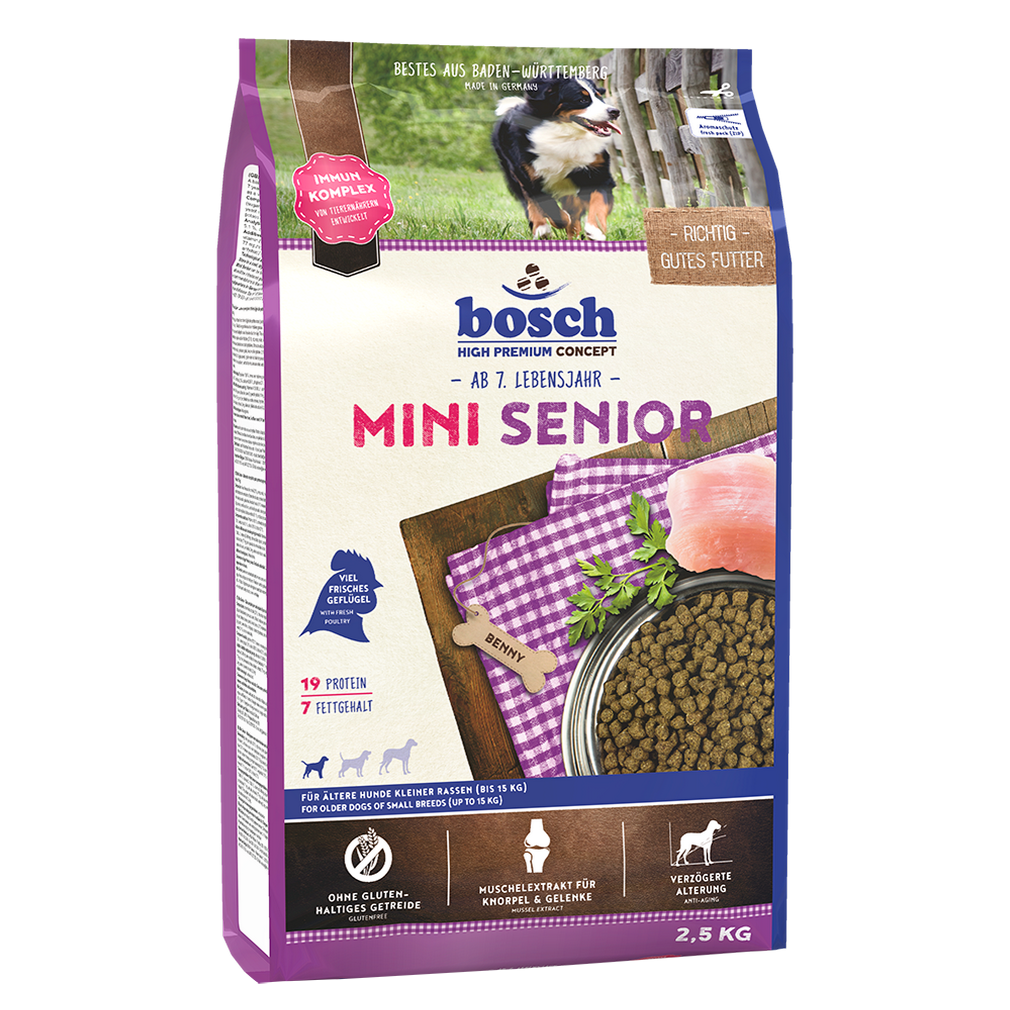 Hundefutter 'High Premium Concept' Mini Senior 2,5 kg