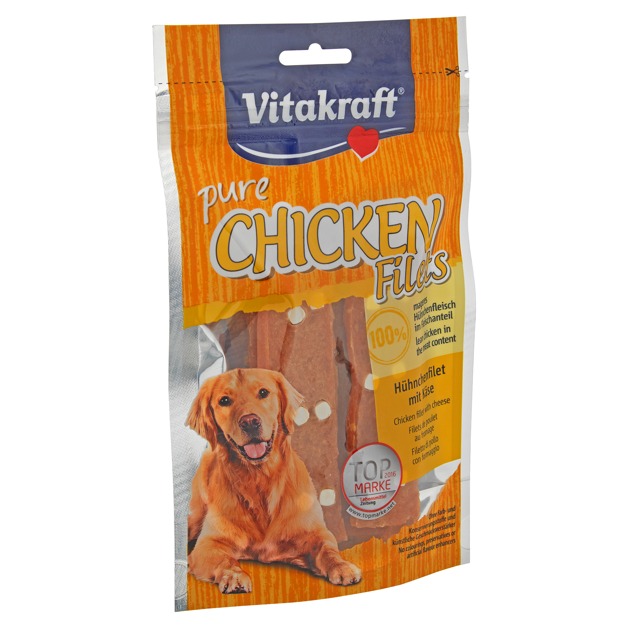 Hundesnack "Pure" mit Hühnchenfilet/Käse 80 g + product picture