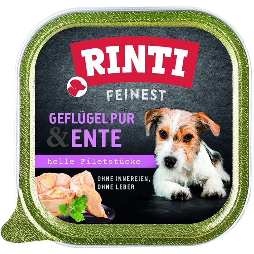 Hundefutter 'Feinest' Geflügel Pur Ente 150 g