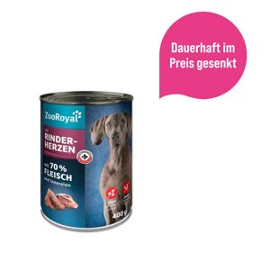 Hunde-Nassfutter Rinderherzen 400 g