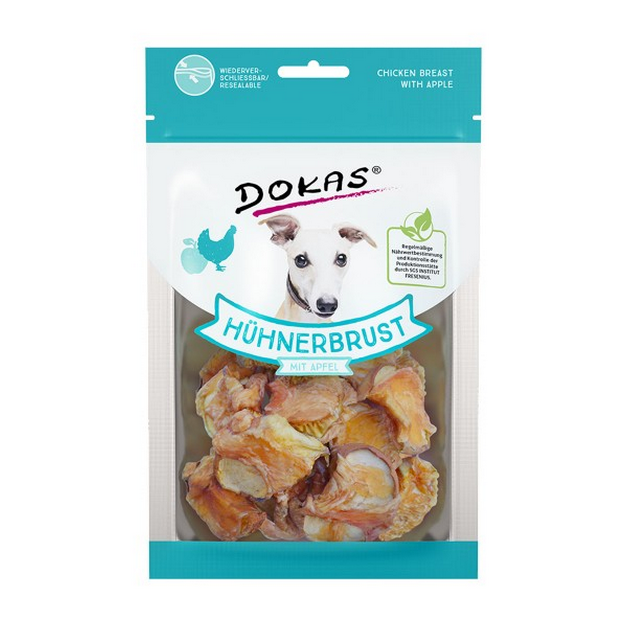 Hundesnack Hühnerbrust mit Apfel 70 g + product picture