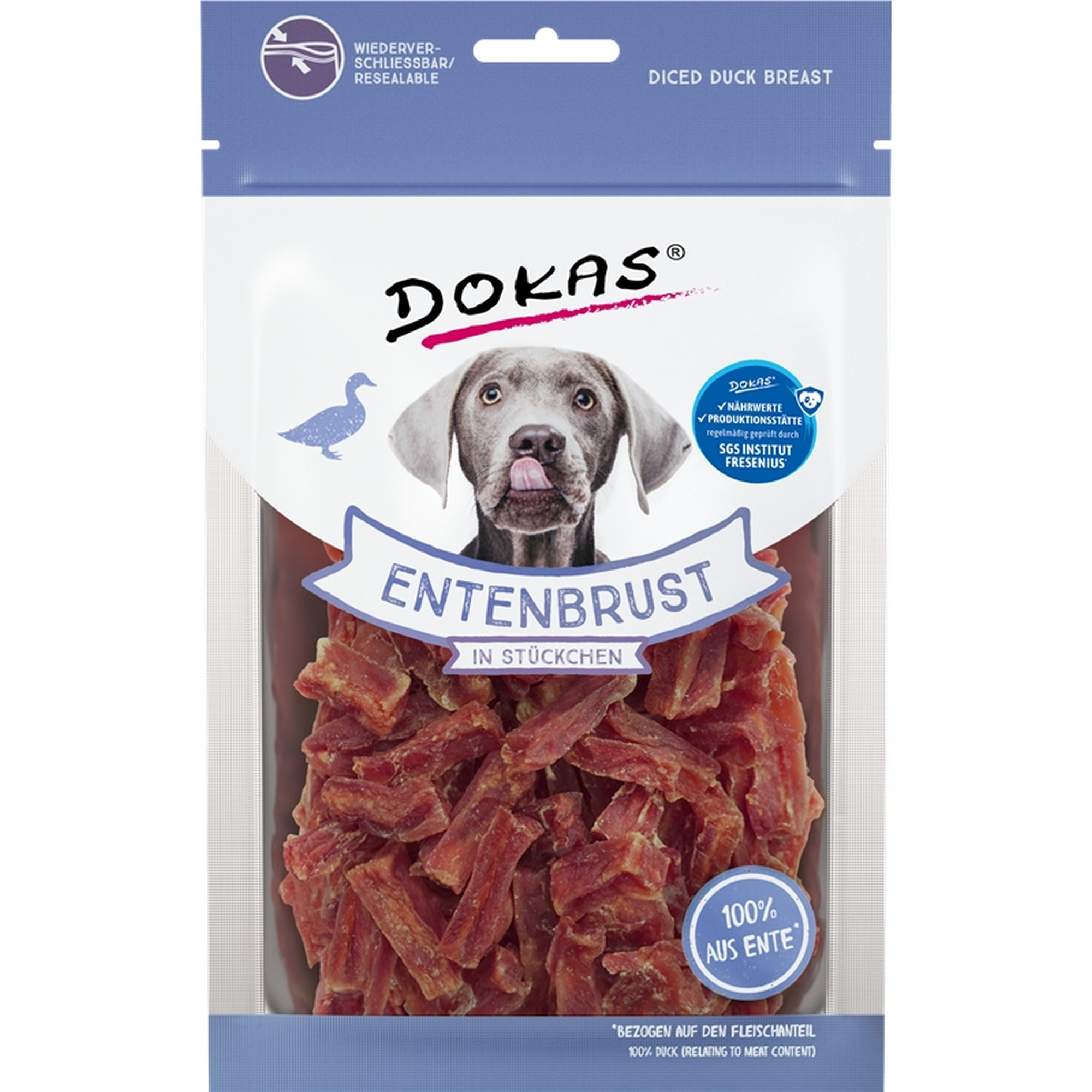 Hundefutter Entenbrust Stückchen 70 g
