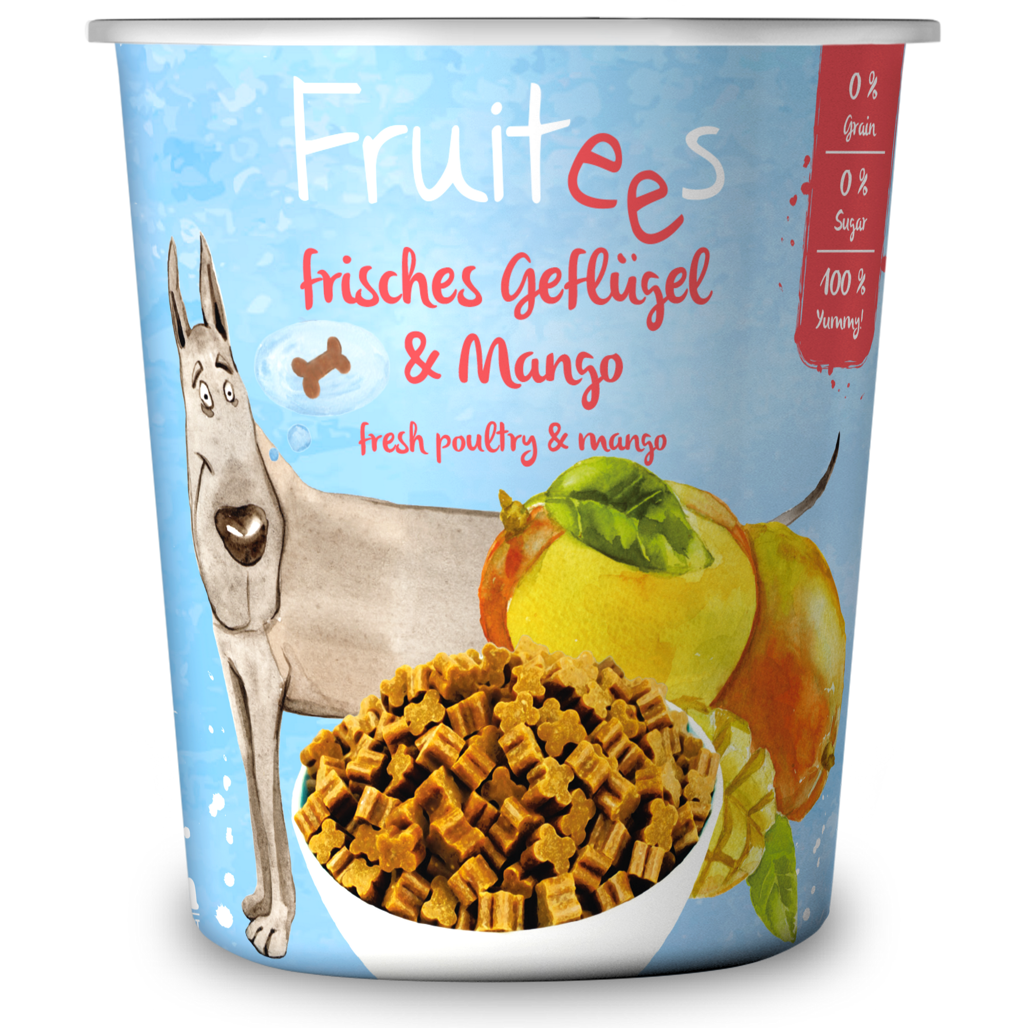 Hundetrockenfutter 'Dog Snack Fruitees' Mango 200 g