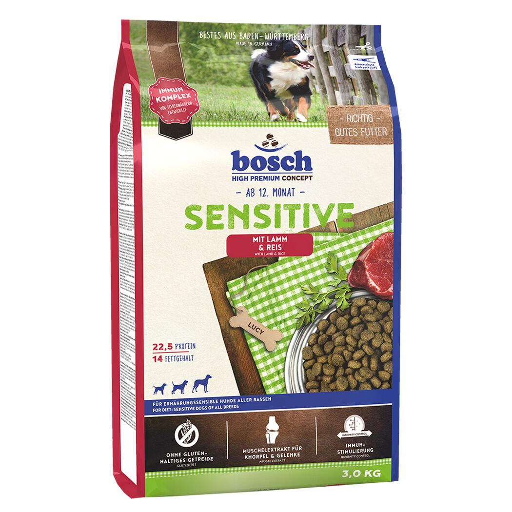 Hundefutter 'High Premium Concept' Sensitiv Lamm & Reis 3 kg