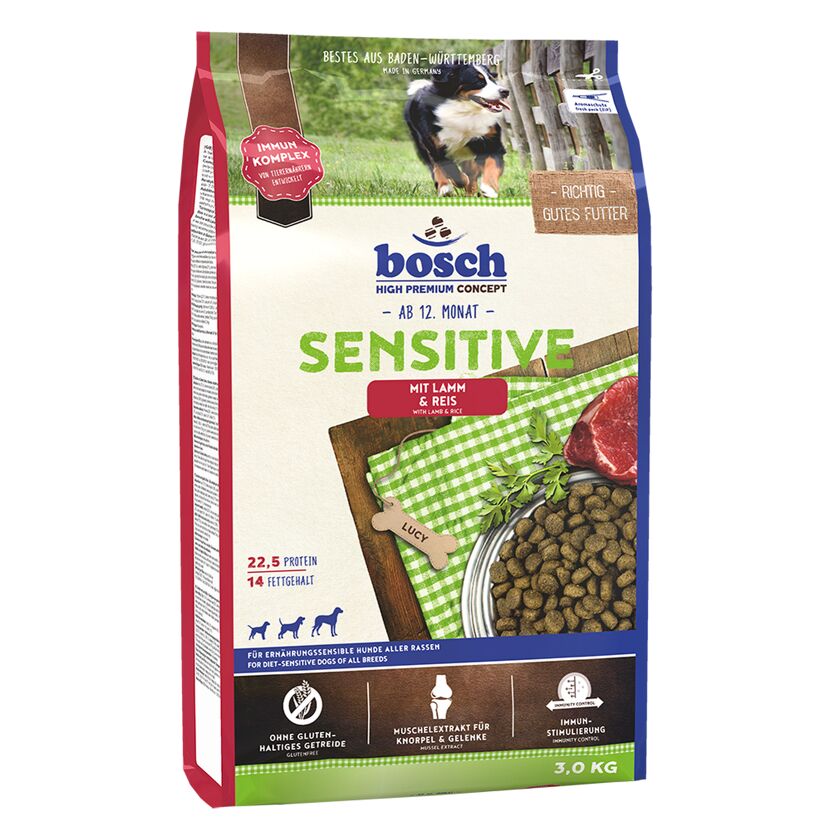 Hundefutter 'High Premium Concept' Sensitiv Lamm & Reis 3 kg