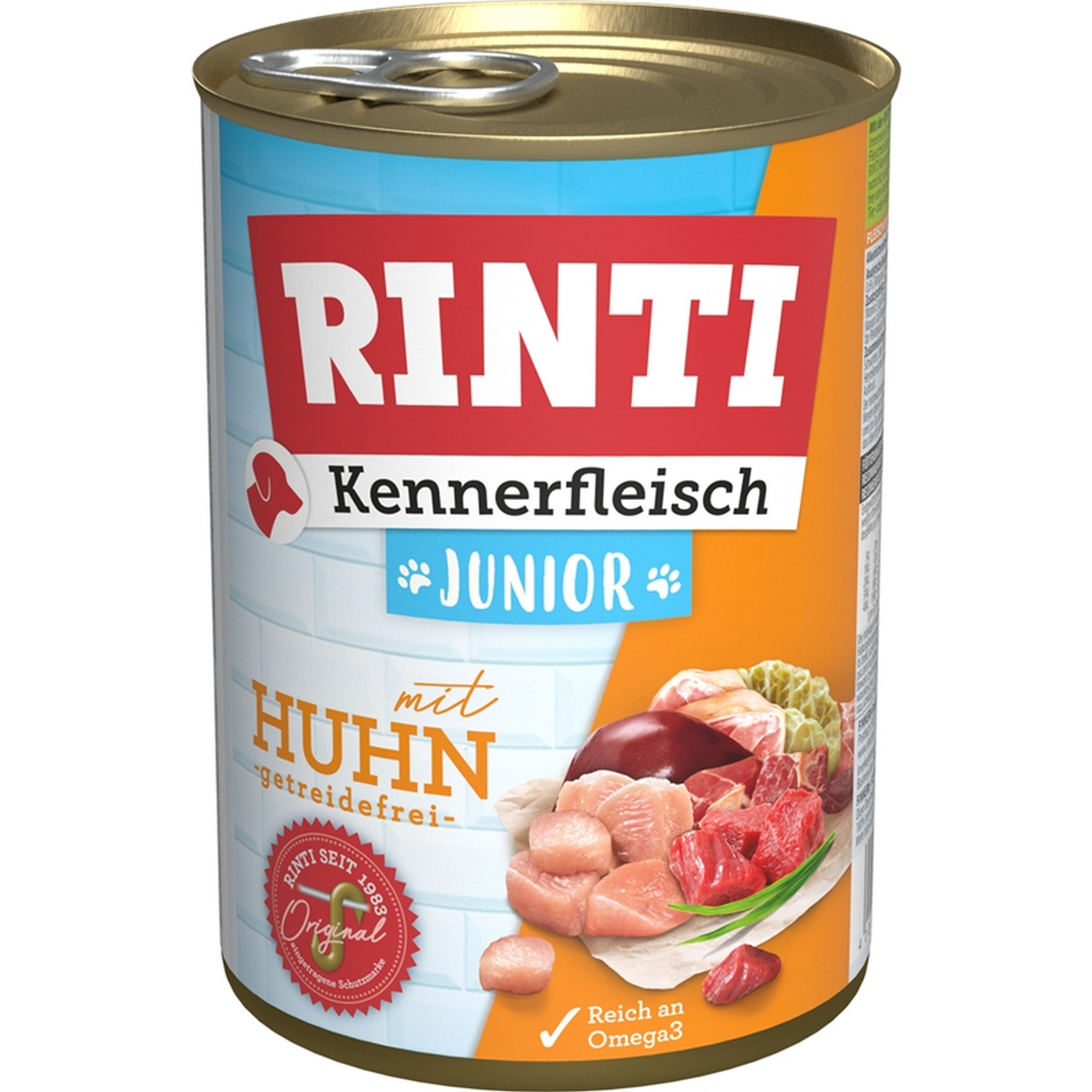 Hundefutter 'Kennerfleisch' Junior mit Huhn 400 g
