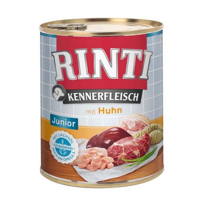 Bild von Hundenassfutter 'Kennerfleisch' JUNIOR mit Huhn 800 g