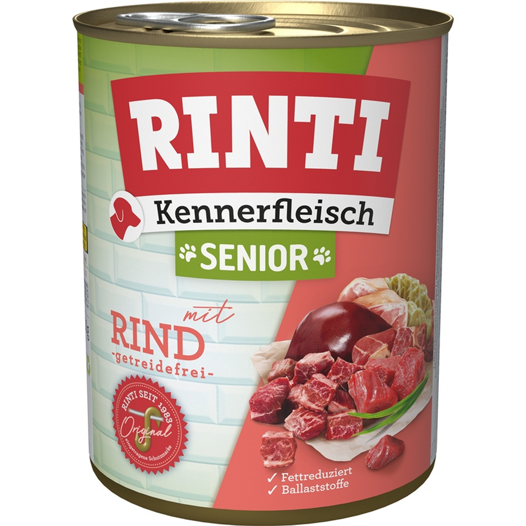 Hundefutter 'Kennerfleisch' Senior Rind Dose 800 g
