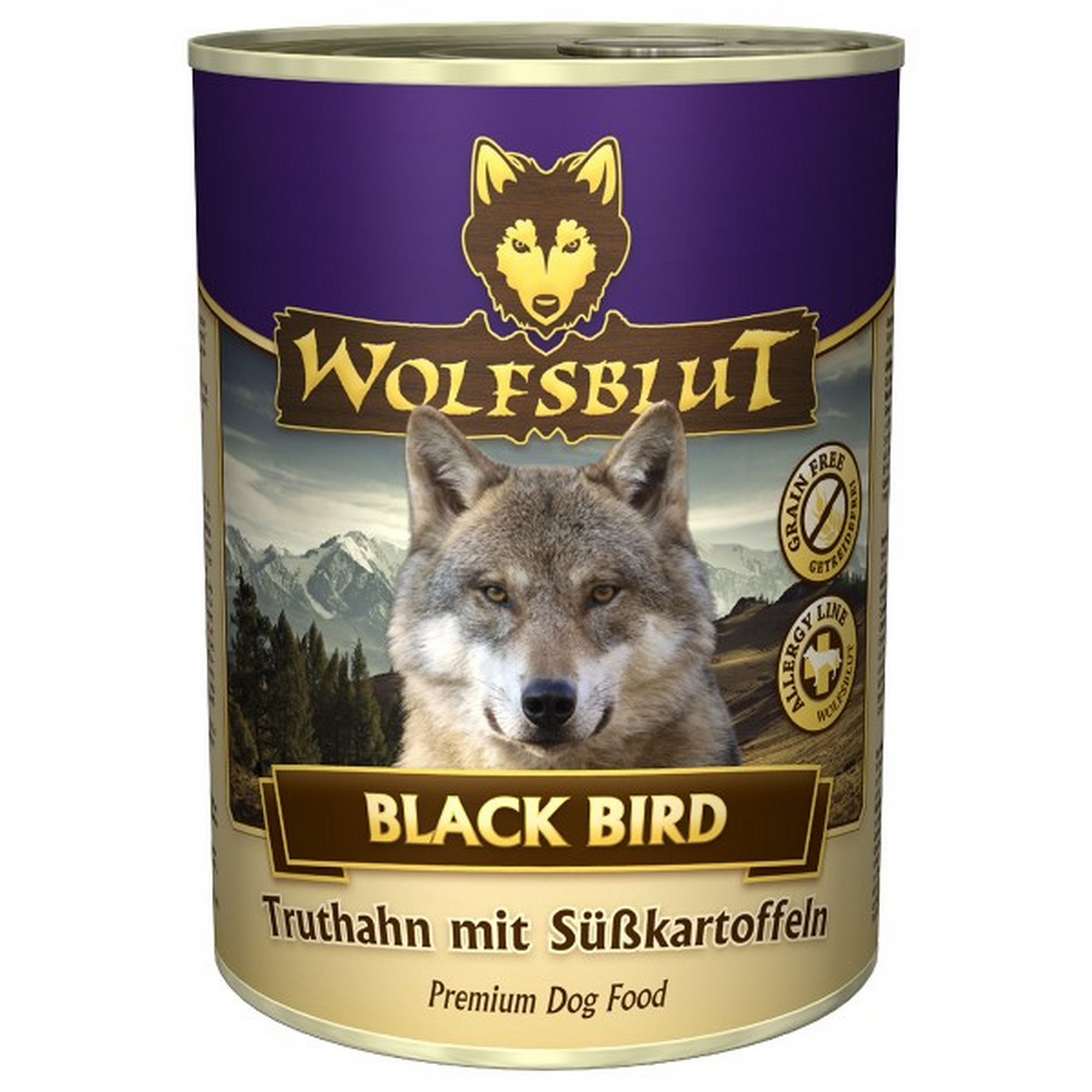 Hundenassfutter 'Black Bird' Adult Truthahn und Süßkartoffel 395 g + product picture