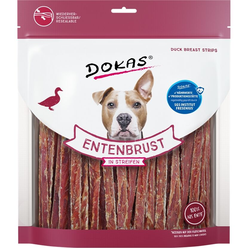 Hundefutter Entenbrust Streifen 500 g
