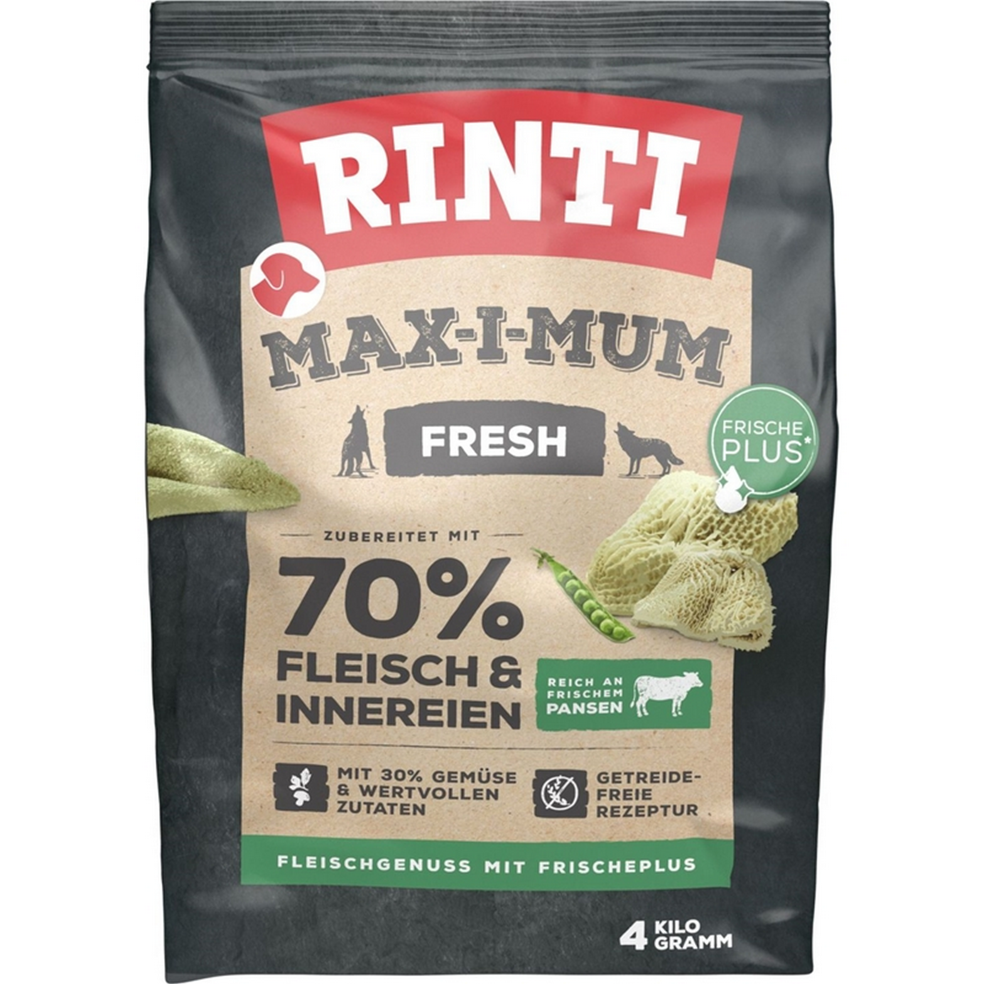 Hundefutter 'Max-i-mum' Gemüse Pansen 4 kg