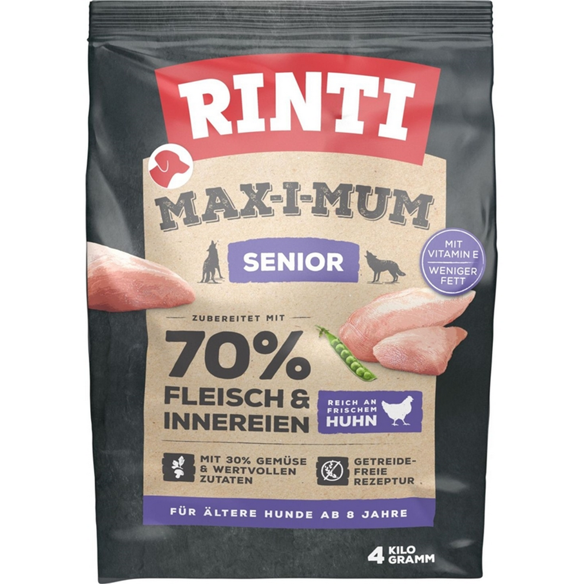 Hundefutter 'Max-i-mum' Senior Geflügel 4 kg