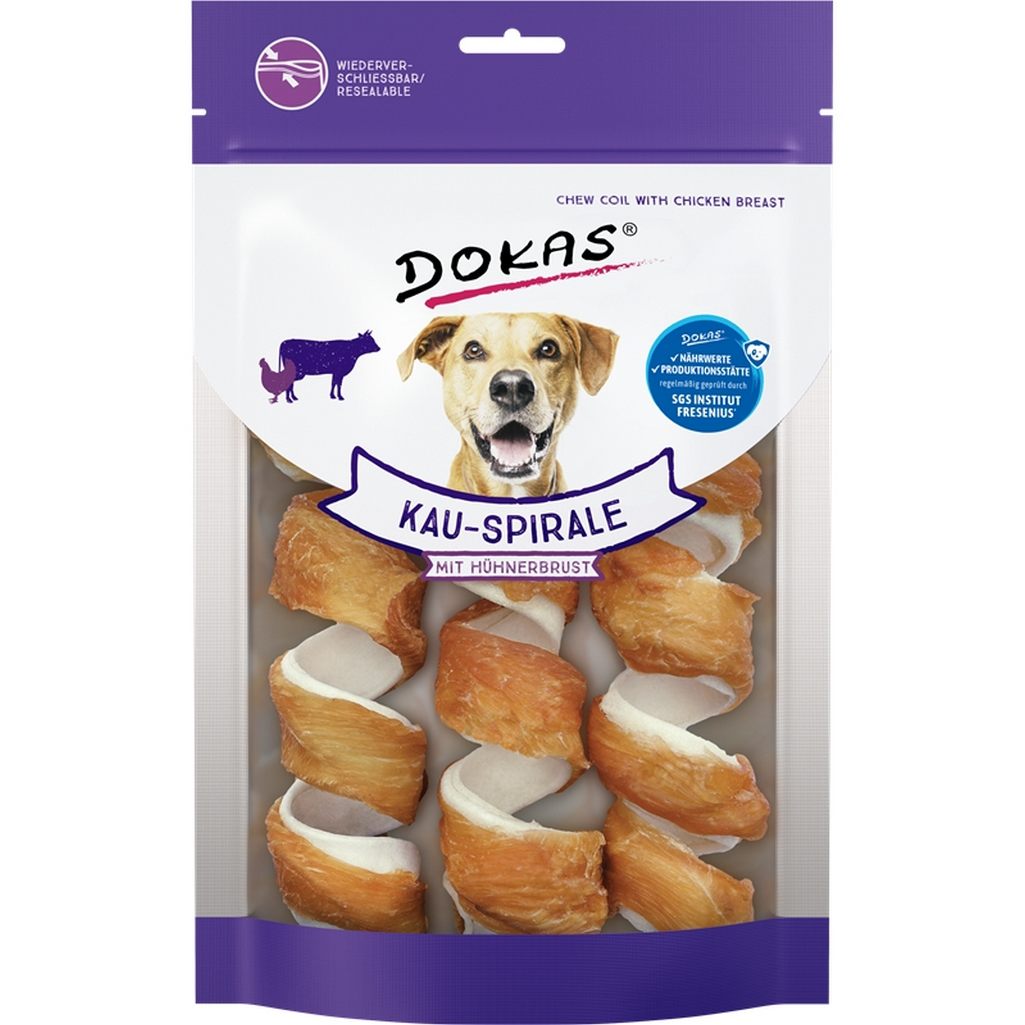 Dog Snack Kauspirale mit Hühnerbrustfilet 110 g