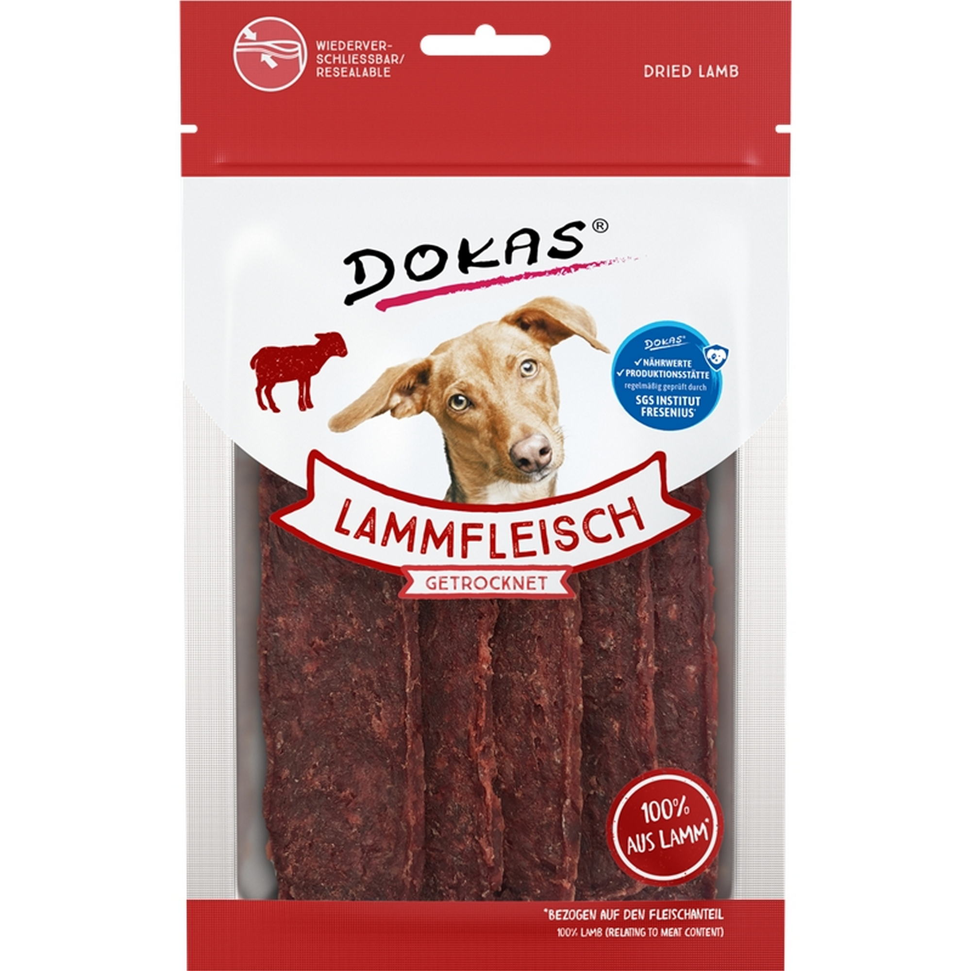 Hundefutter Lammbrust getrocknet 70 g
