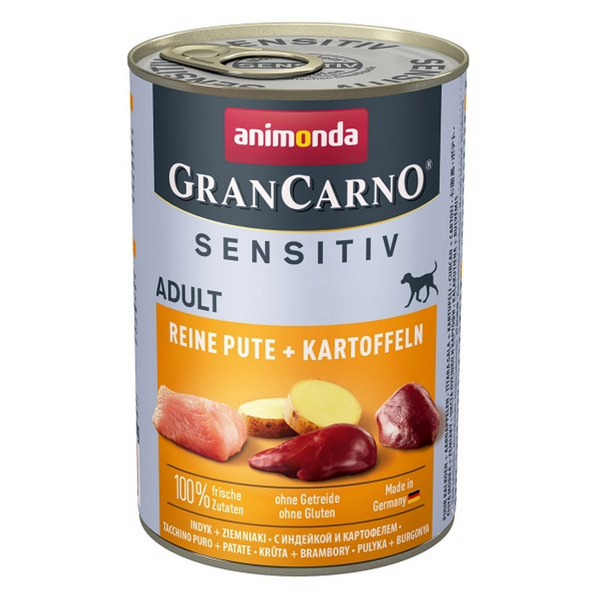 Hundenassfutter 'GranCarno' Sensitiv reine Pute und Kartoffeln 400 g + product picture