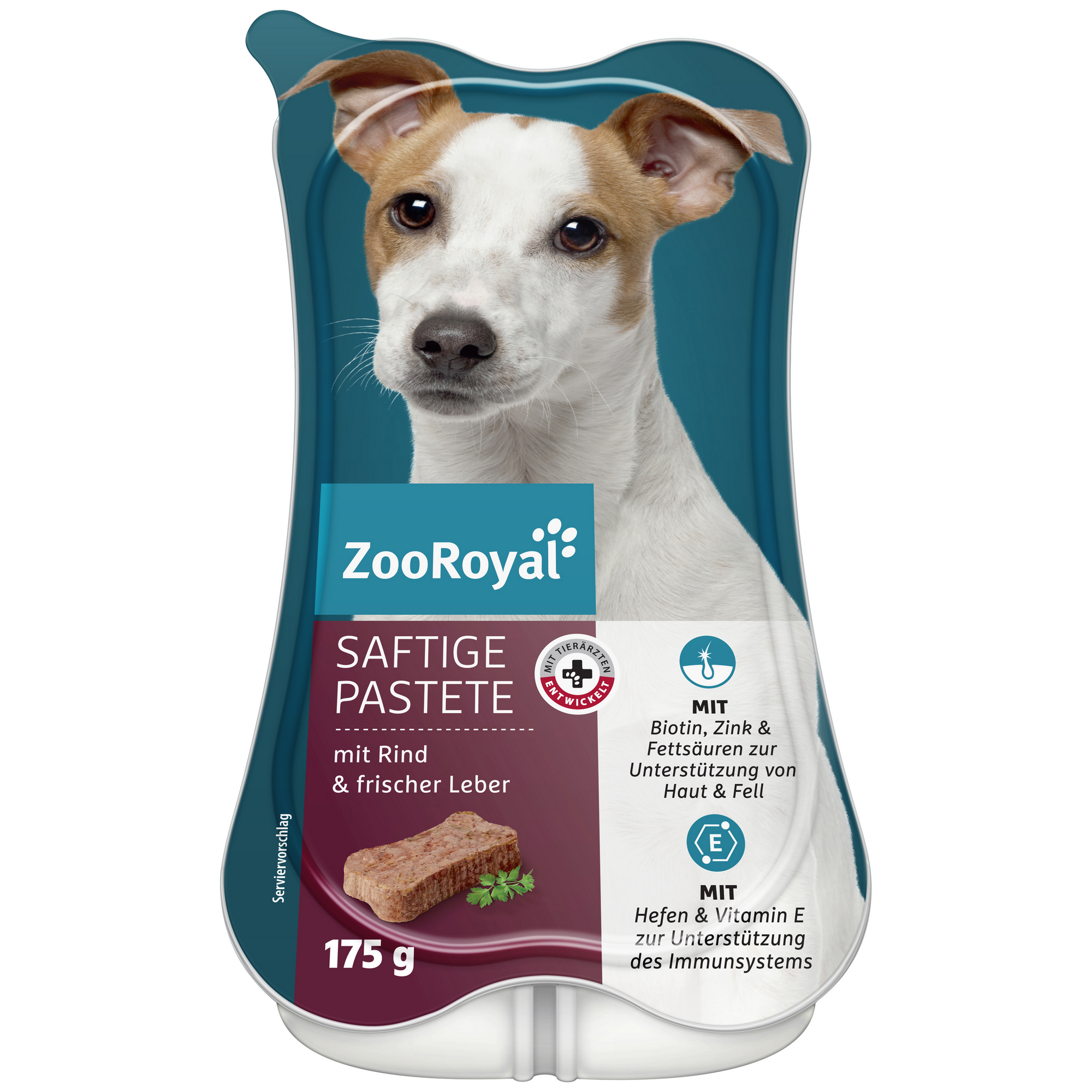 Hundenassfutter 'Saftige Pastete mit Rind & Leber' 175 g