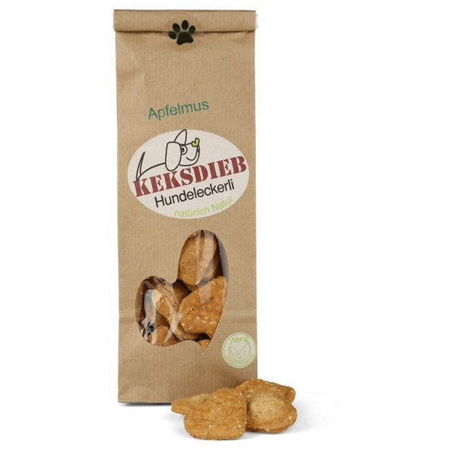 Bild von Hundekekse Apfelmus-Herzen 100 g