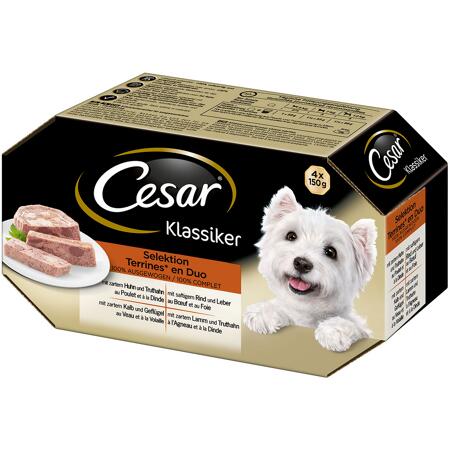 2. Bild von Hundenassfutter 'Klassiker Selektion' Adult/Senior, mit Geflügel, Lamm, Rind und Kalb, 600 g