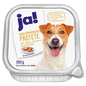 Hundnassfutter 'Schlemmerkern Pastete' Adult, mit Huhn, Karotte und Nudeln, 300 g