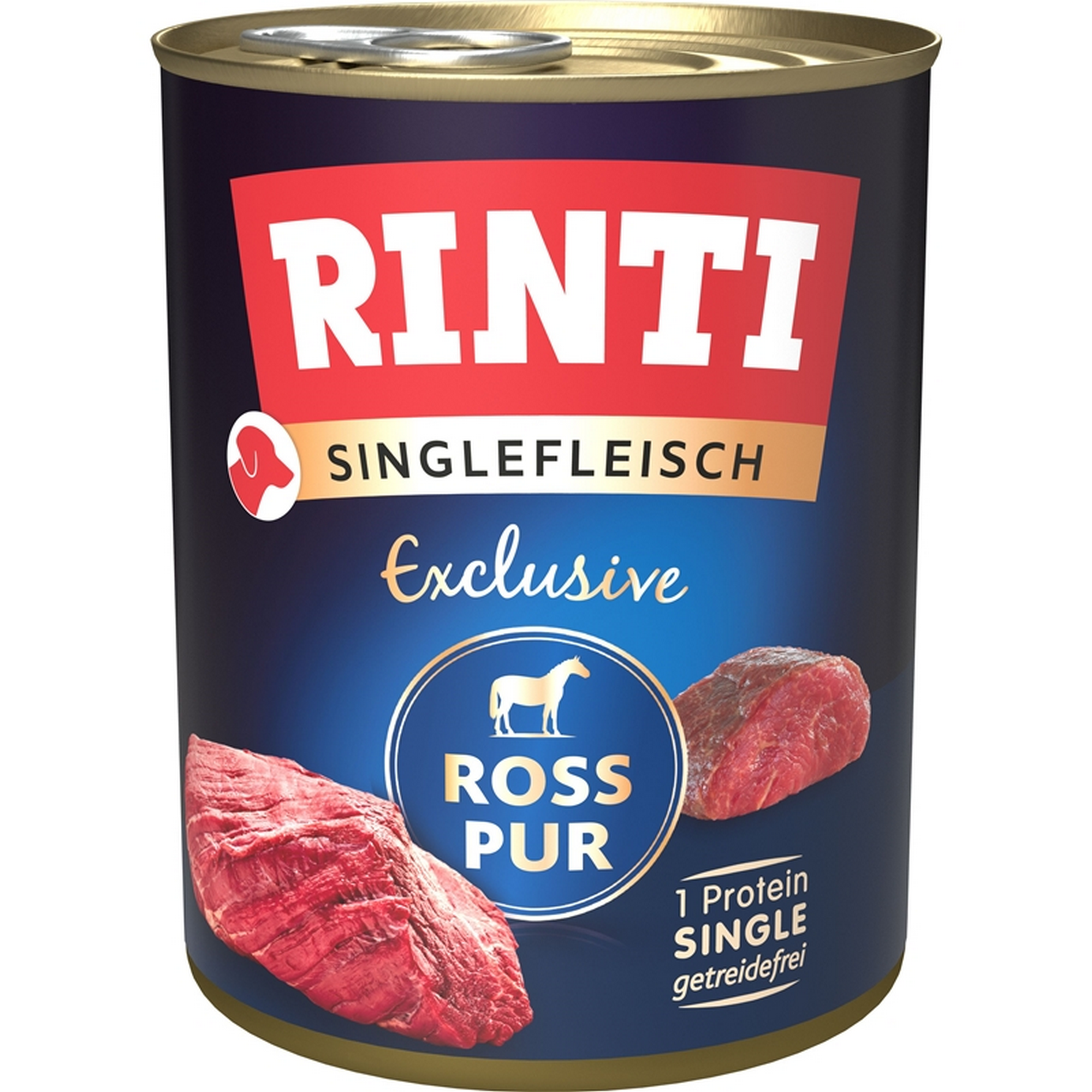 Hundefutter 'Singlefleisch' Ross Pur 800 g