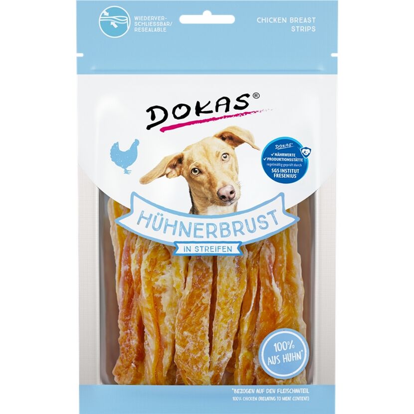 Hundefutter Hühnerbruststreifen 70 g