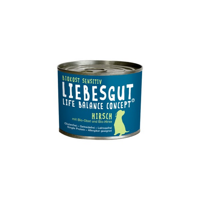 Bild von Hundenassfutter Bio 'Sensitiv' Hirsch 200 g