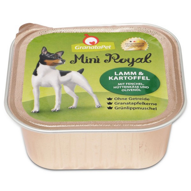 Bild von Hundenassfutter 'Mini Royal' Lamm & Kartoffel 150 g