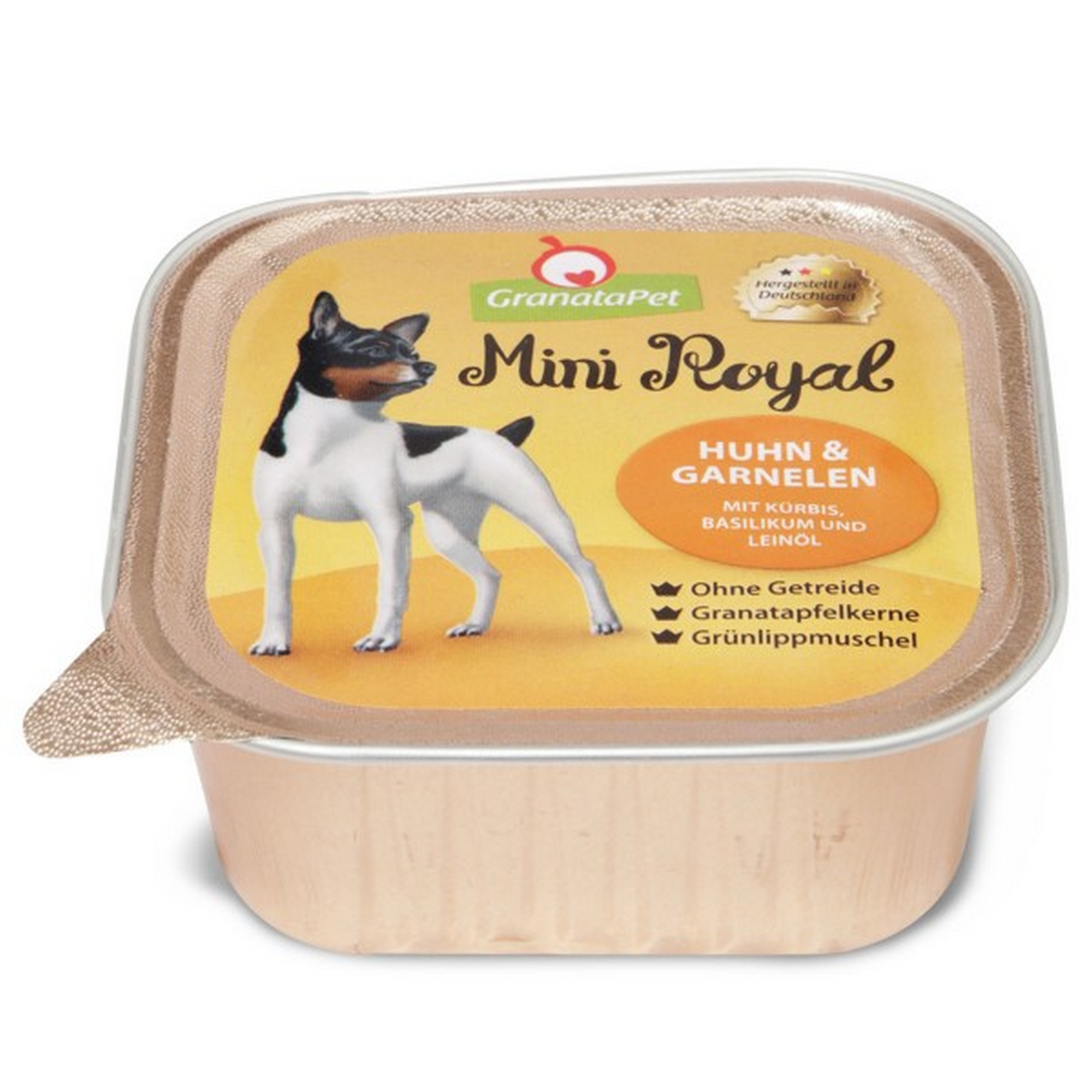 Hundenassfutter 'Mini Royal' Huhn und Garnelen 150 g + product picture