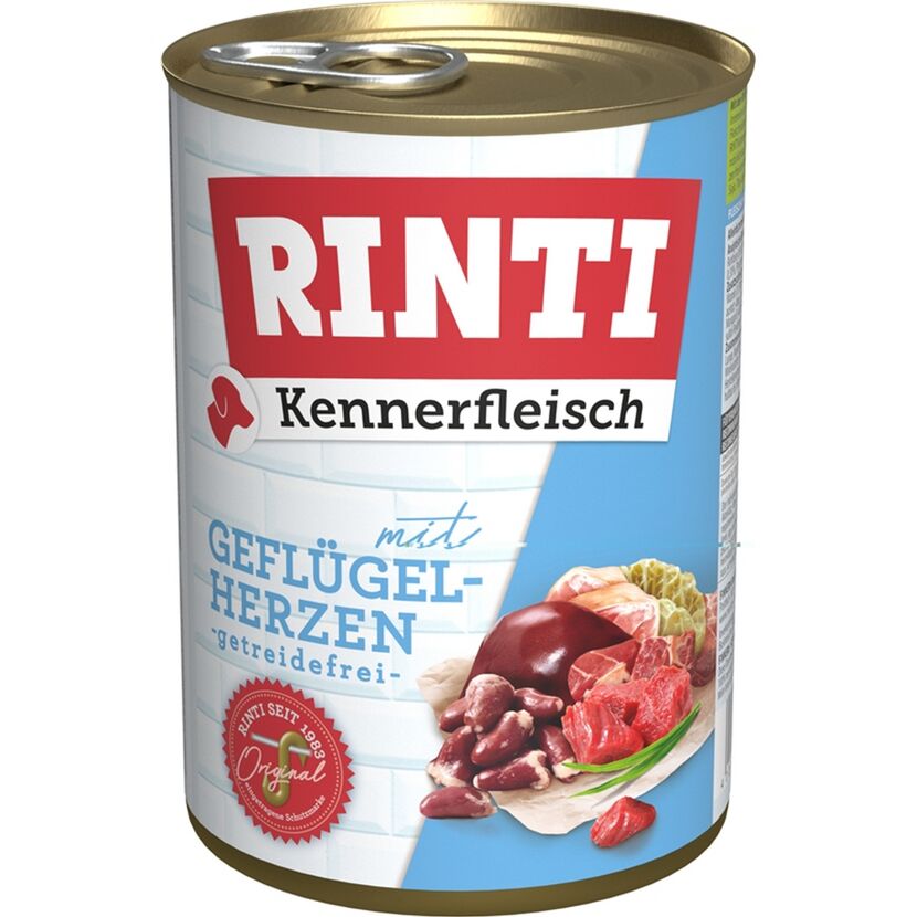Hundefutter 'Kennerfleisch' Geflügelherzen gefriergetrocknet 400 g