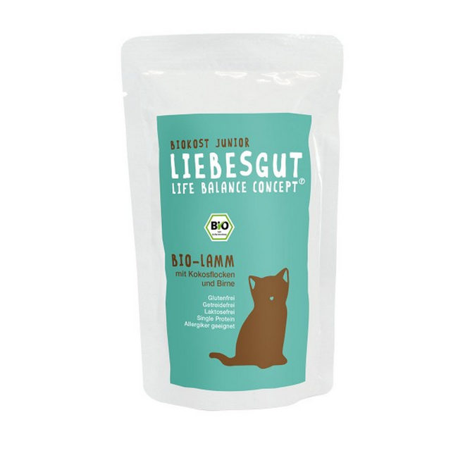 Bild von Katzennassfutter 'Biokost Junior' Lamm, Kokos und Birne 100 g