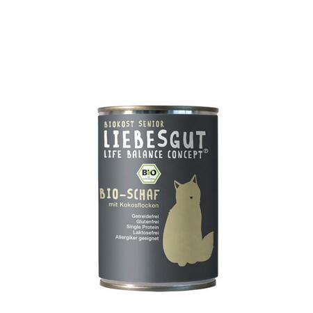 2. Bild von Katzennassfutter 'Biokost Senior' Schaf mit Kokosflocken 400 g