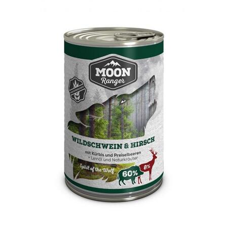 2. Bild von Hundenassfutter Wildschwein und Hirsch 400 g