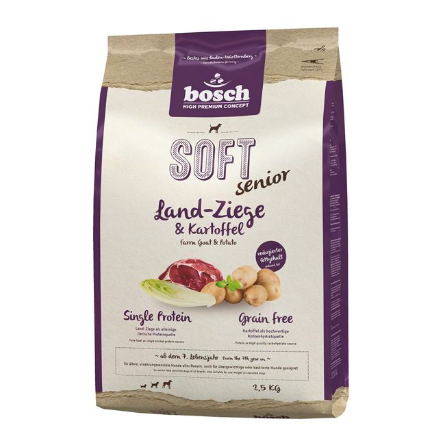 Bild von Hundetrockenfutter 'Soft' Senior, mit Ziege und Kartoffel, 2500 g
