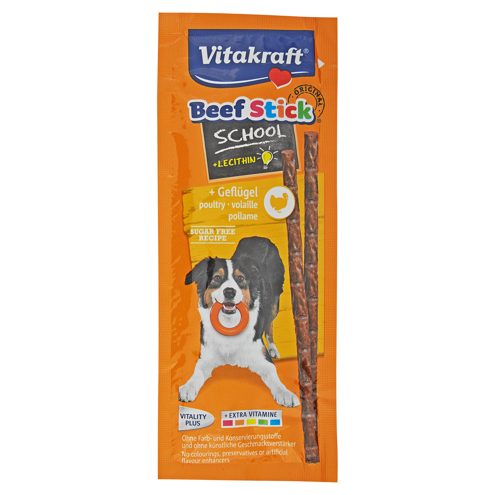 Hundesnack "Beef Stick" School mit Geflügel 10 Stück + product picture