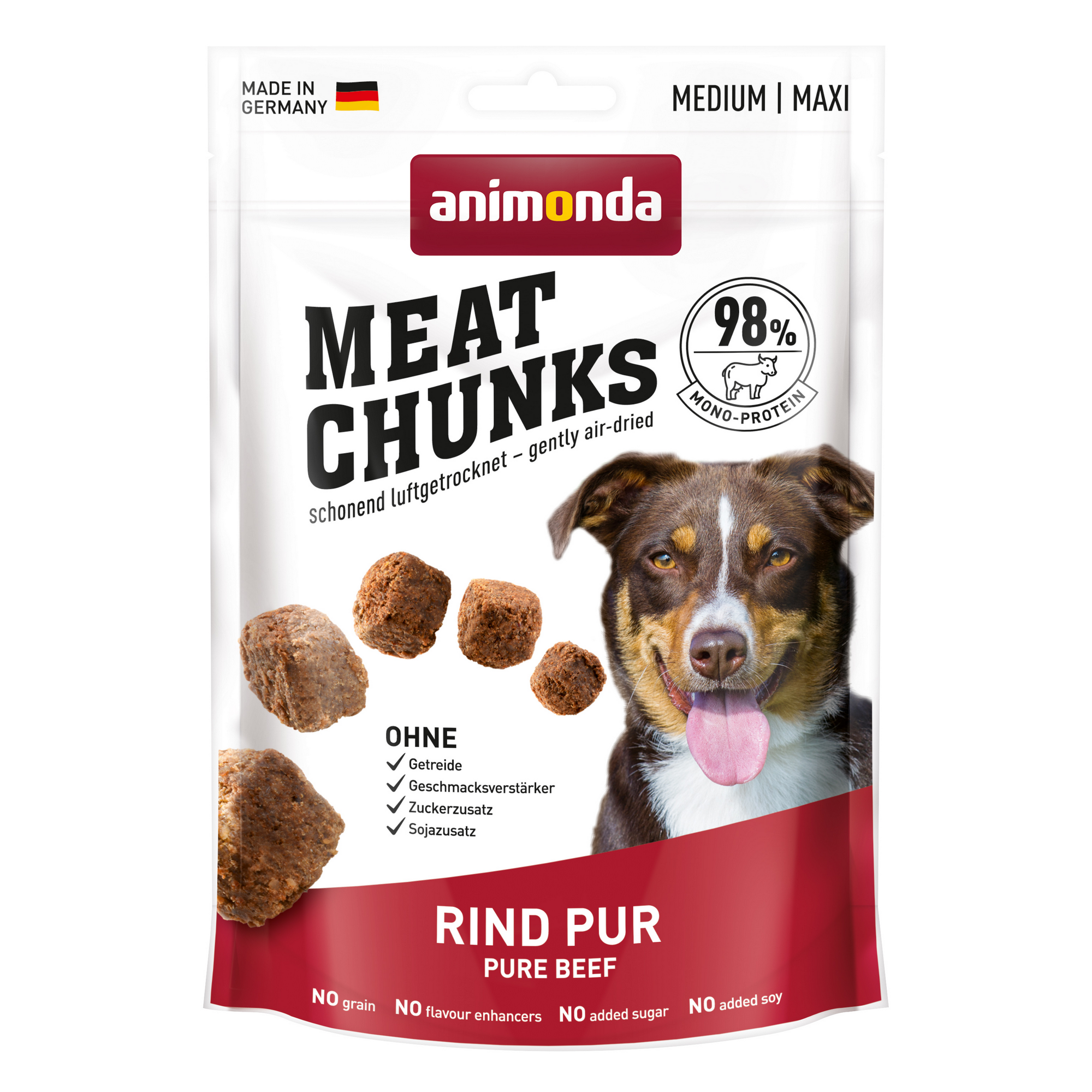 Hundefutter 'Meat Chunks' Rind 80 g