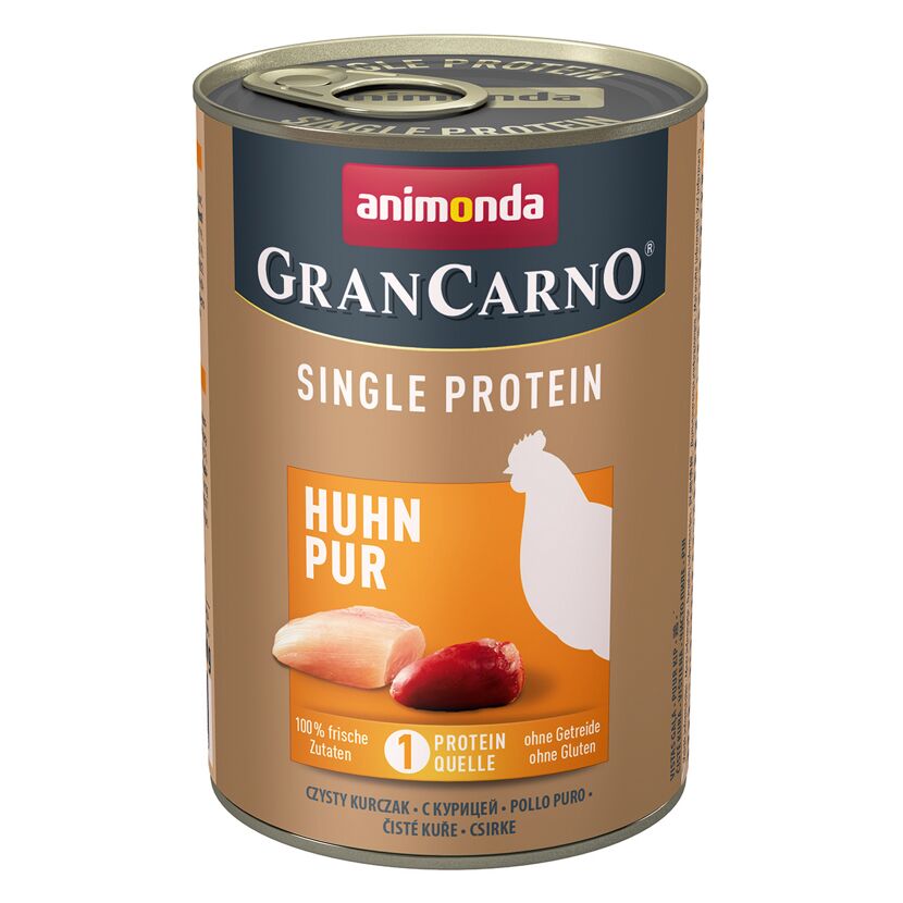 Hundefutter 'granCarno' Single Protein Huhn 400 g