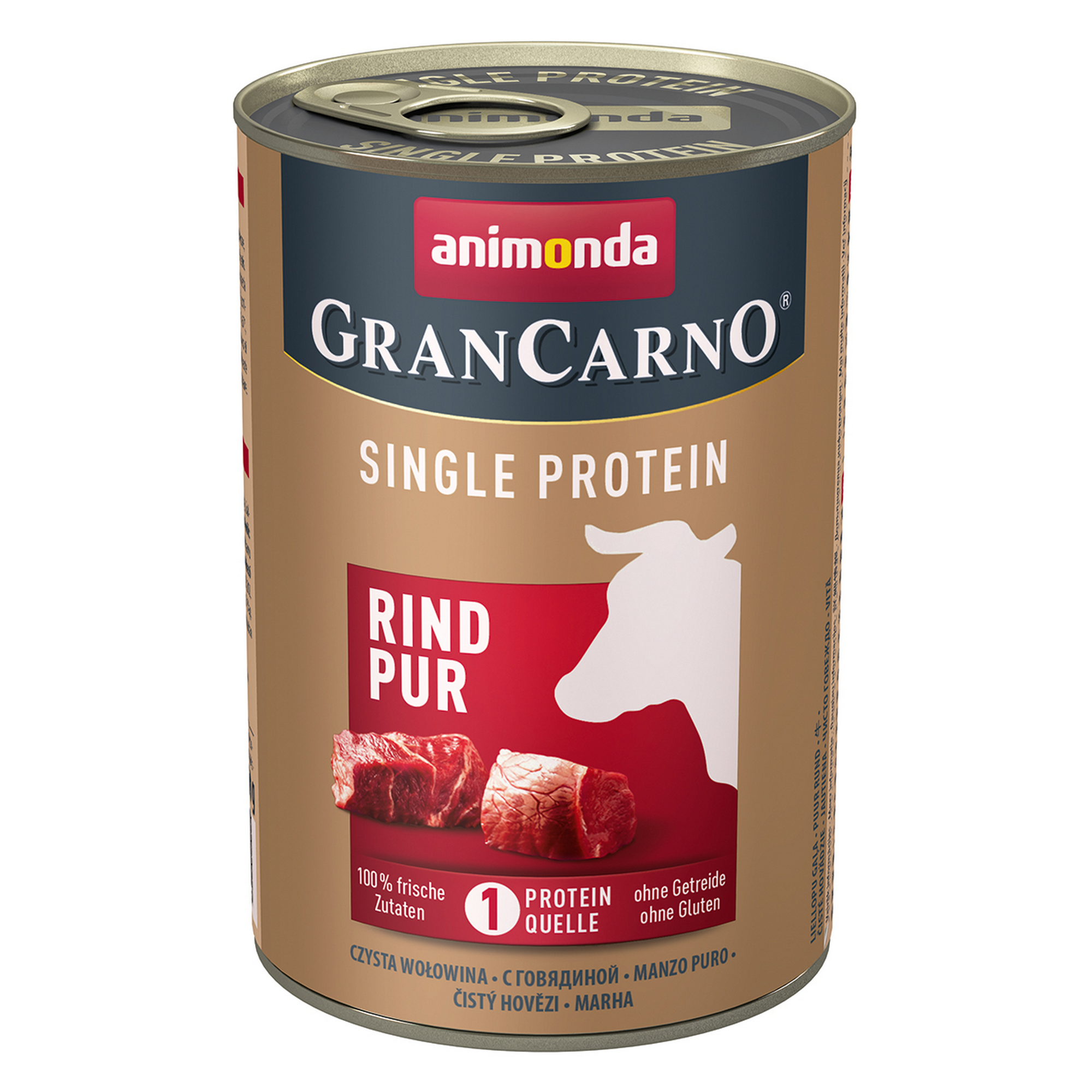 Hundefutter 'granCarno' Single Protein Rind 400 g