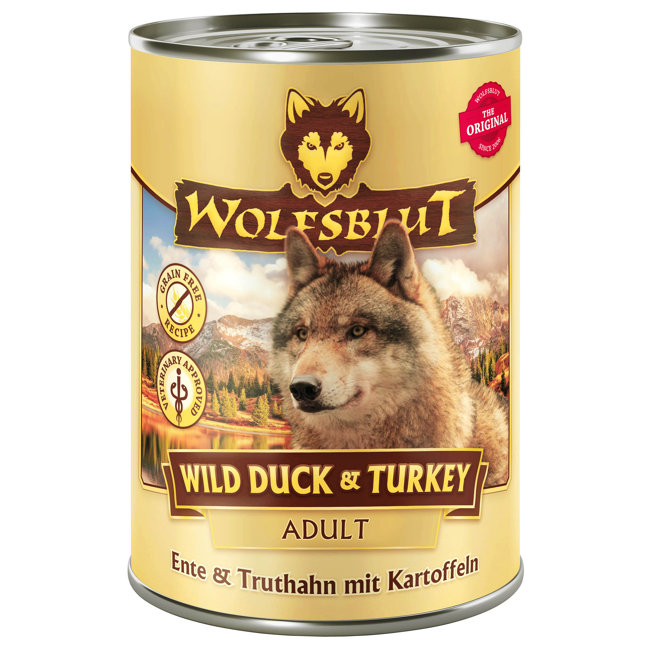 Bild von Hundenassfutter 'Wild Duck & Turkey' Adult 395 g
