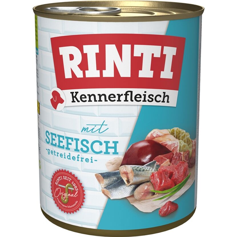 Hundefutter 'Kennerfleisch' mit Seefisch-Lachs 800 g