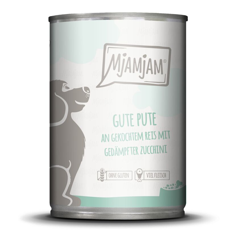 Hundenassfutter 'Leckere Mahlzeiten' Pute mit Reis und Zucchini Adult 400 g