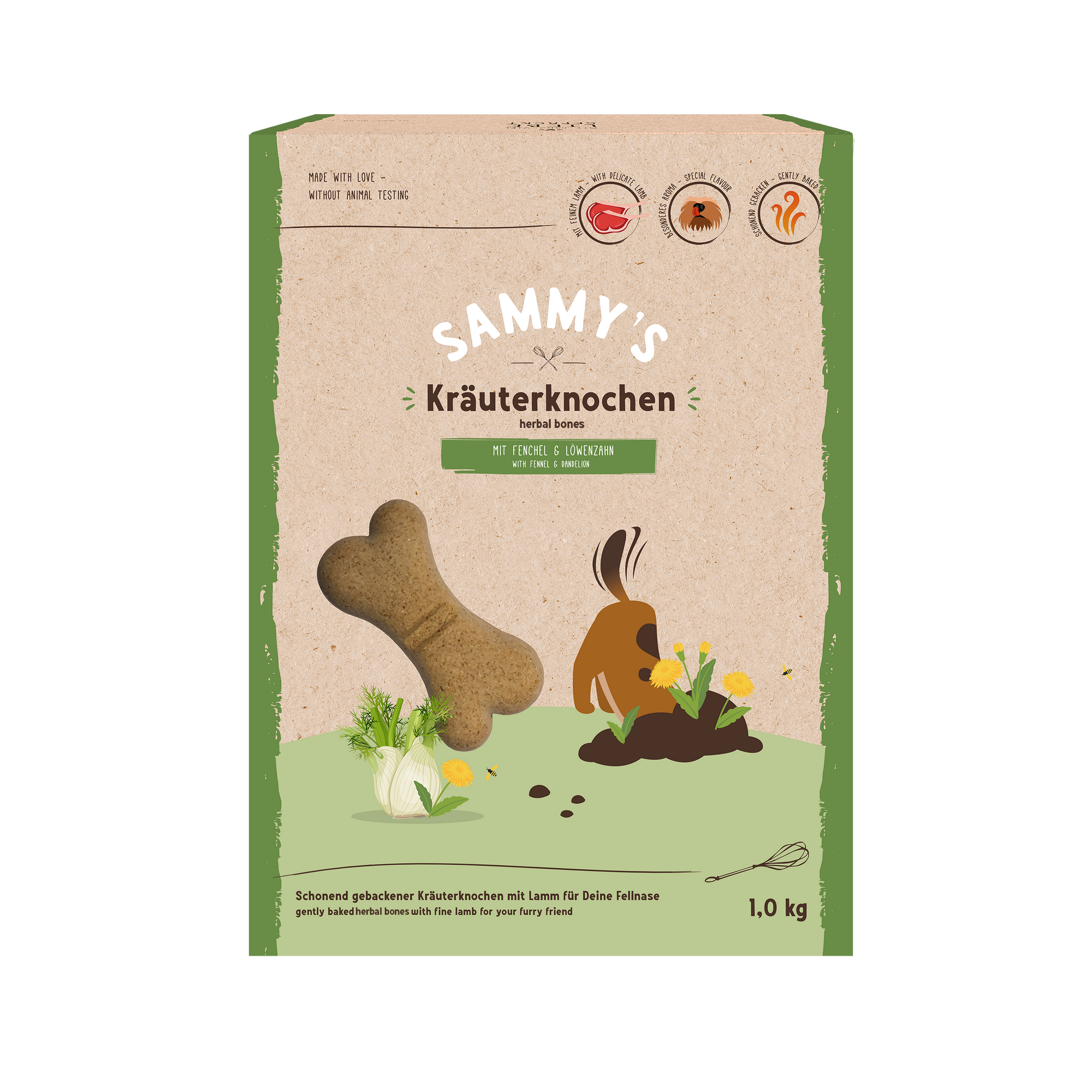 Hundefutter Kräuterknochen 1 kg