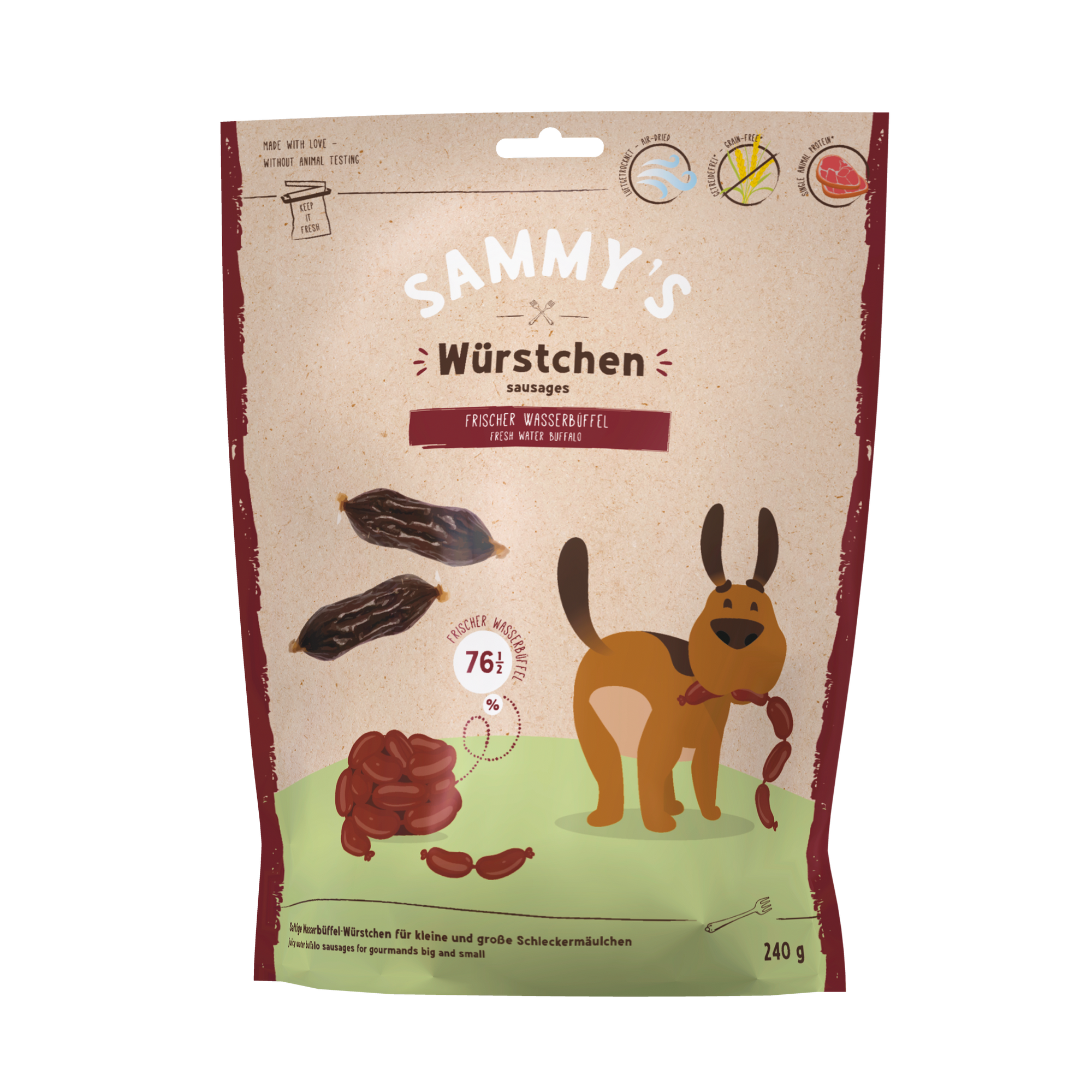 Hundefutter Büffel 240 g