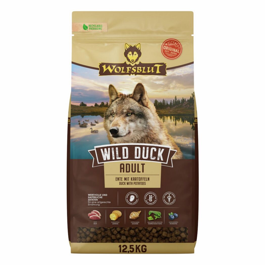 Hundetrockenfutter 'Wild Duck' Adult Ente 12,5 kg
