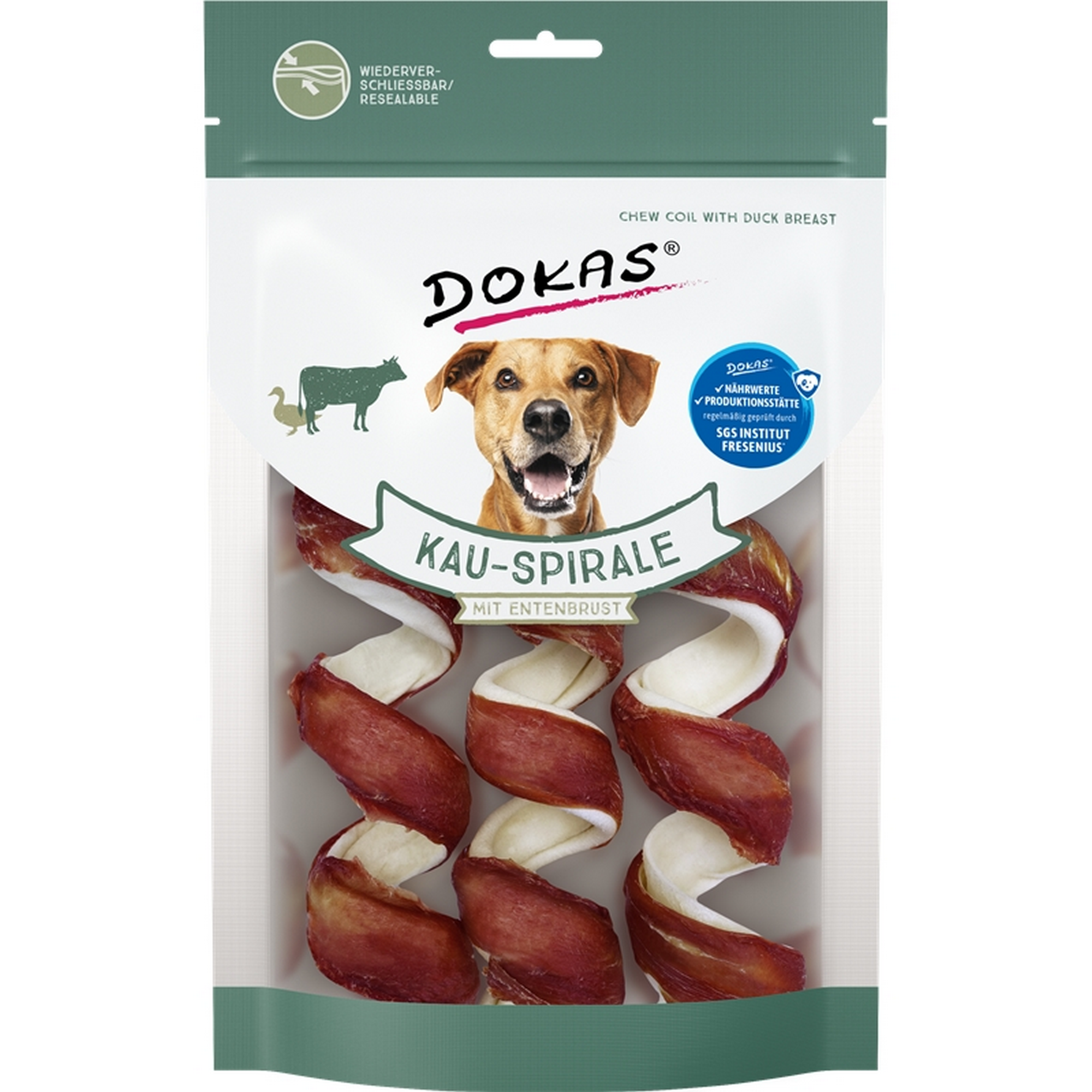 Dog Kau-Spirale mit Entenbrustbrust 3 Stück 110 g