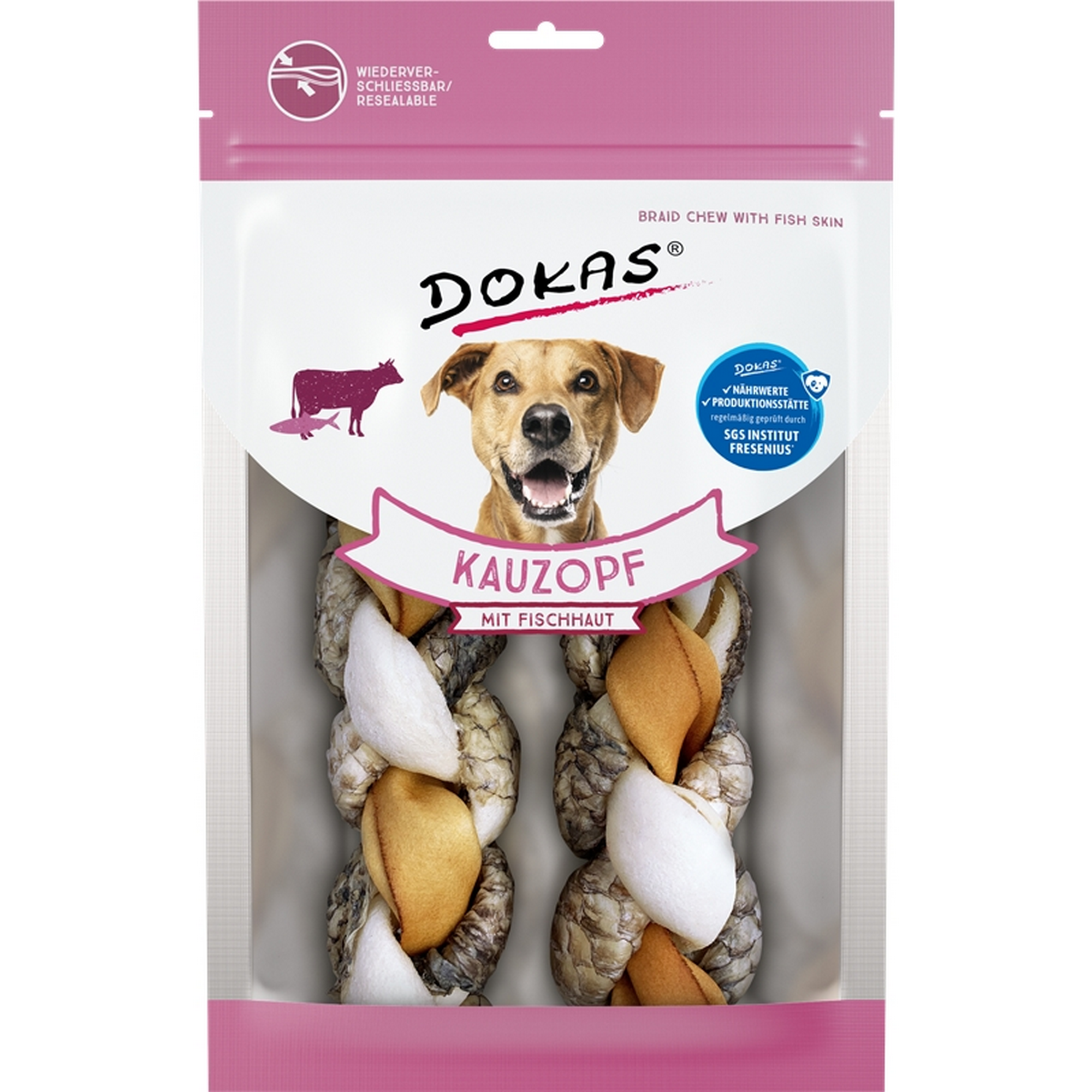 Hundefutter Kauzopf mit Fischhaut 120 g