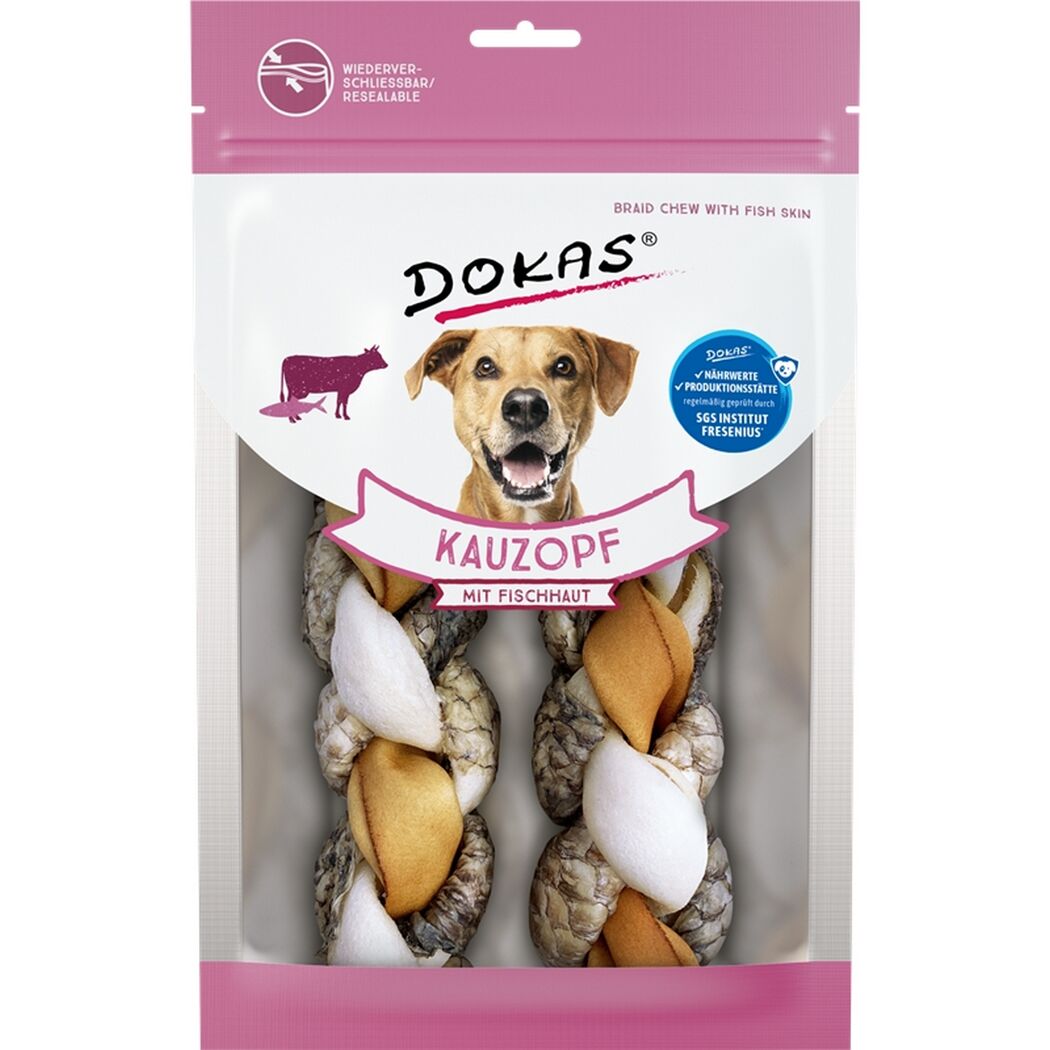 Hundefutter Kauzopf mit Fischhaut 120 g