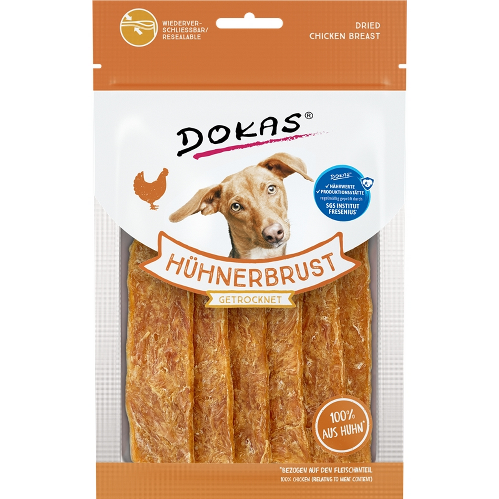 Hundefutter Hühnerbrust getrocknet 70 g