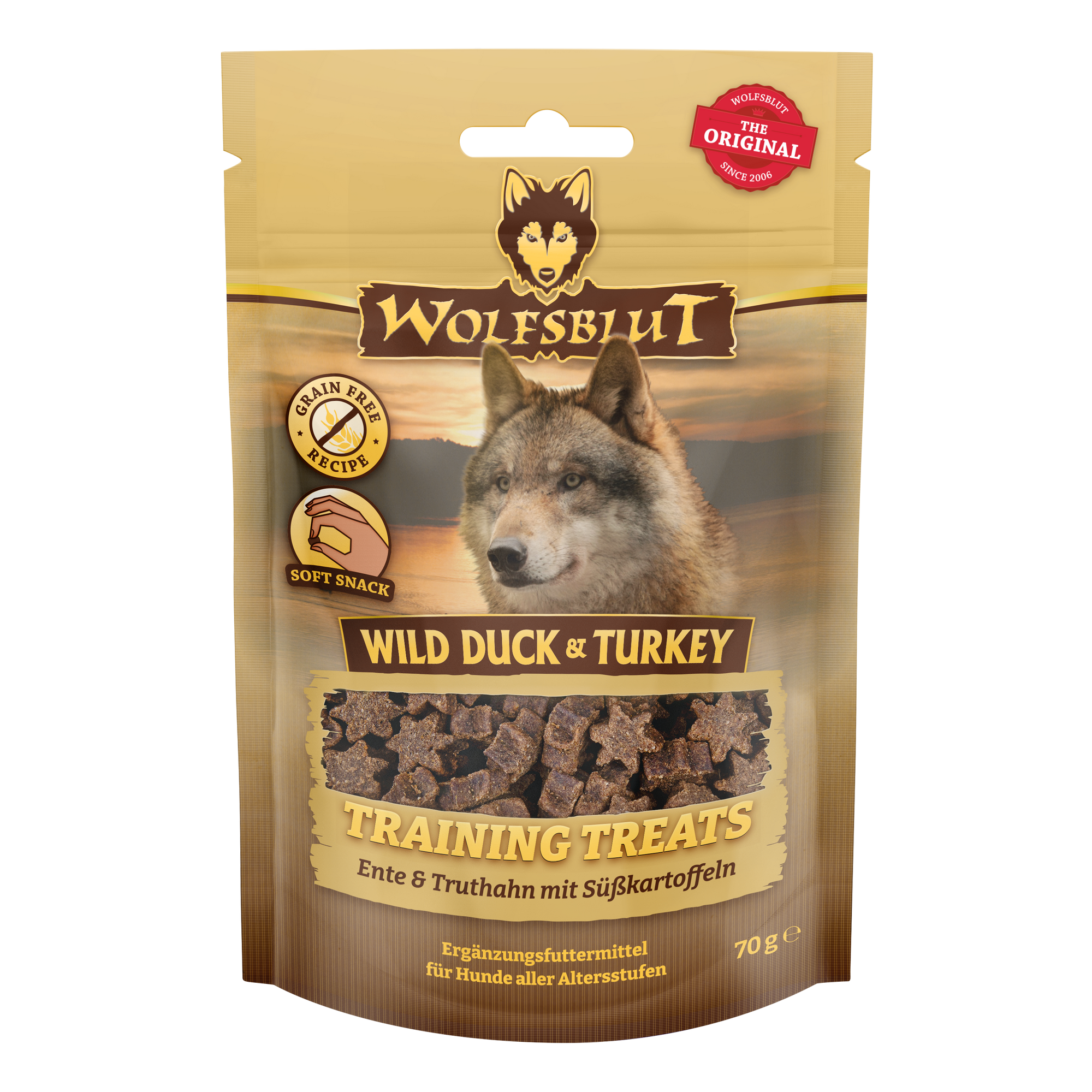 Hundesnack 'Training Treats Wild Duck & Turkey' 70 g