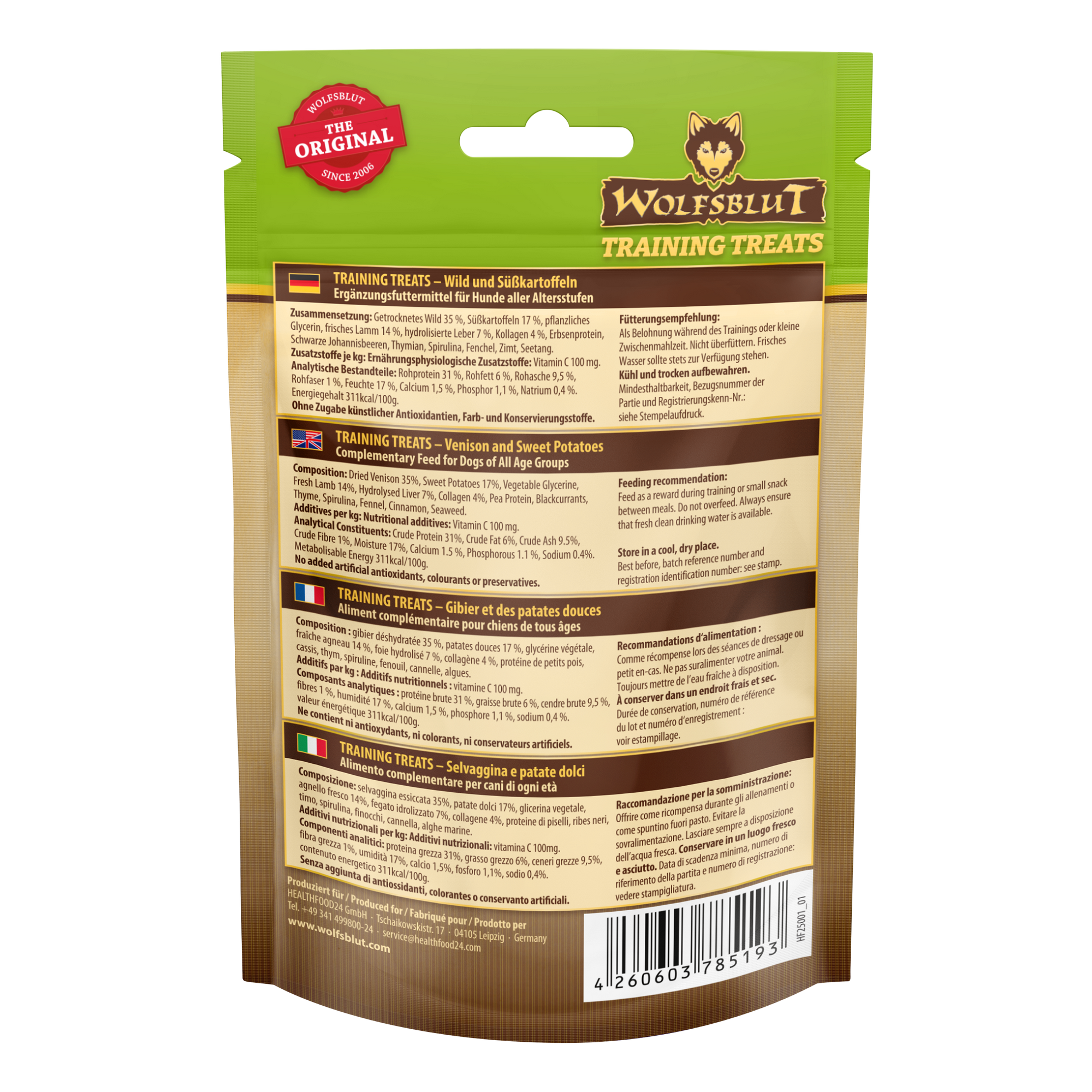 Hundesnack 'Training Treats Dark Forest' 70 g